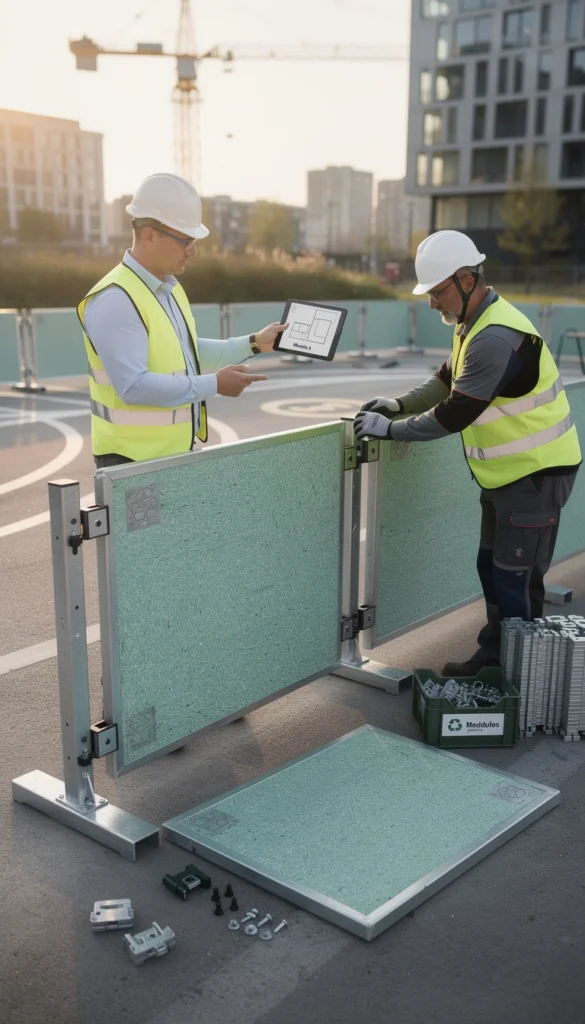 barrière de chantier