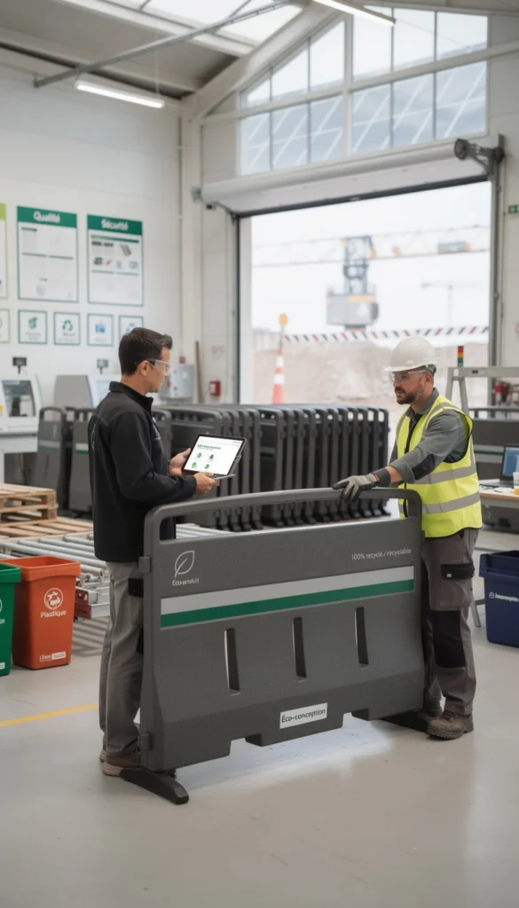 barrière de chantier